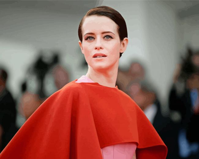 finalizing the Claire Foy artwork