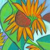 Sunflower Cubism Paint By Numbers