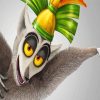 King Julien Cartoon Paint By Numbers