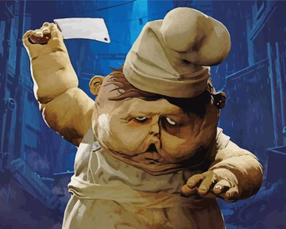 Finalizing the paint by numbers artwork