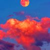 Aesthetic Moon and Clouds Paint By Numbers
