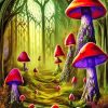 Mushroom Fantasy Paint By Numbers