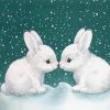 Rabbits in Winter Wonderland Paint By Numbers