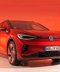 Volkswagen Taigo Red Car Paint By Numbers