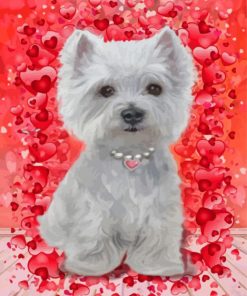 Westie Dog Holiday Paint By Numbers