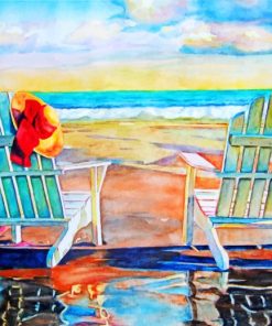 Beach Chair Serenity Paint By Numbers