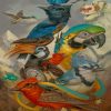 Parrot Aesthetic Birds Paint By Numbers