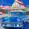 Chevy Bel Air Blue Car Paint By Numbers
