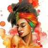 African Aesthetic Woman Paint By Numbers