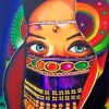 Aesthetic Arabian Veil Woman Paint By Numbers