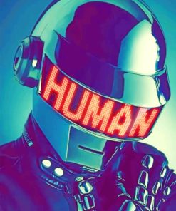 Daft Punk Robot Paint By Numbers