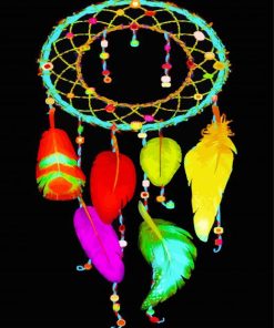 Aesthetic Colorful Dream Catcher Paint By Numbers