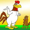 Foghorn Leghorn Cartoon Paint By Numbers