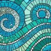 Aesthetic Green Mosaic Paint By Numbers
