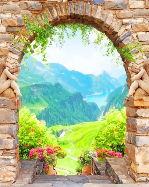 Finalizing the Nature Landscape Paint By Numbers artwork