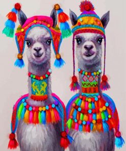 Aesthetic Llama Fun Paint By Numbers