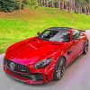 Red Mercedes Car Paint By Numbers