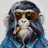 Classy Monkey Artistry Paint By Numbers