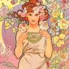 Alphonse Mucha Woman Paint By Numbers