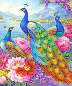 Aesthetic Peacocks Paint By Numbers