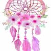 Aesthetic Pink Dream Catcher Paint By Numbers