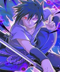 Sasuke Uchiha Naruto Paint By Numbers