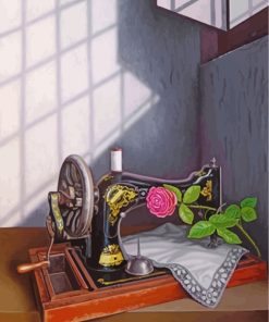 Aesthetic Sewing Machine Art Paint By Numbers