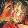 Aesthetic Tibetan Mother and Daughter Paint By Numbers