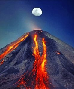 Aesthetic Volcanic Landscape Paint By Numbers