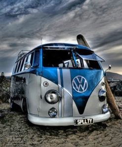 Vintage Volkswagen Bus Paint By Numbers