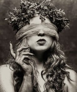 Black and White Woman Paint By Numbers