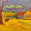 Yellow Abstract House Paint By Numbers