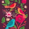 Aesthetic Birds with Flowers Paint By Numbers