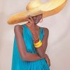 African Girl Glamour Hat Paint By Numbers