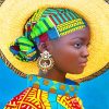 African Woman Vibrant Paint By Numbers