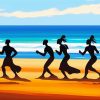 African Beach Dancers Paint By Numbers