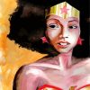 African American Wonder Woman Paint By Numbers