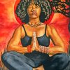 Black Woman Yoga Serenity Paint By Numbers