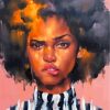 Afro Woman Expression Paint By Numbers