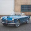 Blue Alfa Romeo Vintage Cars Paint By Numbers