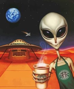 Alien Aesthetic Starbucks Paint By Numbers