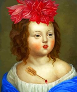 Amaryllis Vintage Woman Paint By Numbers