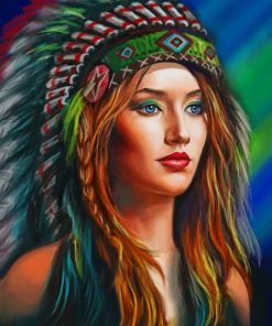 Native American Woman Paint By Numbers