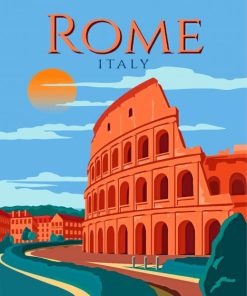 Colosseum Rome Paint By Numbers