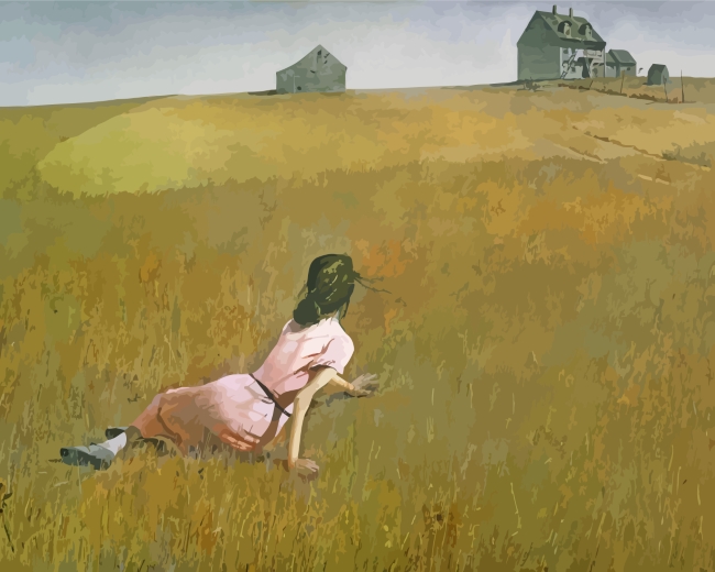 completed Andrew Wyeth artwork