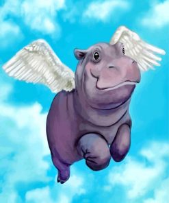 Fantasy Angel Hippo Paint By Numbers
