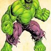 Green Hulk Animated Paint By Numbers