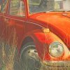 Red Antique Car Paint By Numbers