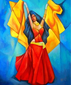 Arabic Woman Dance Paint By Numbers