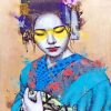 Aesthetic Asian Geisha Paint By Numbers
